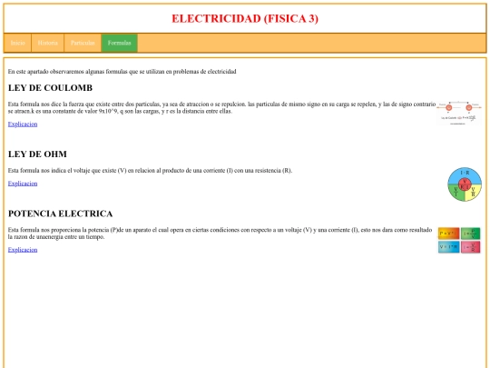 electricidad/formulas screenshot