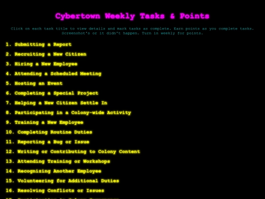 weeklytasksandpoints screenshot