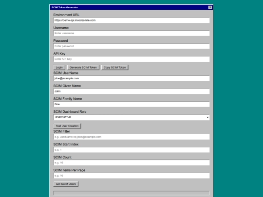 scim-creator screenshot