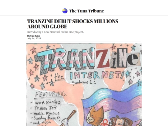 news/tranzinedebut screenshot