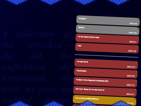 ocean/side pages/musicarchive screenshot