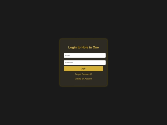 log in page screenshot