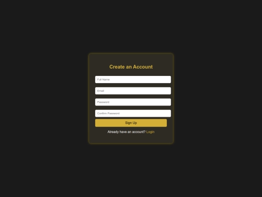 sign up page screenshot