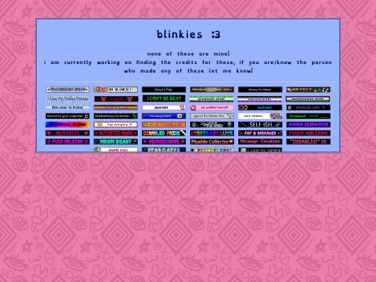 graphics-pages/blinkie-page screenshot