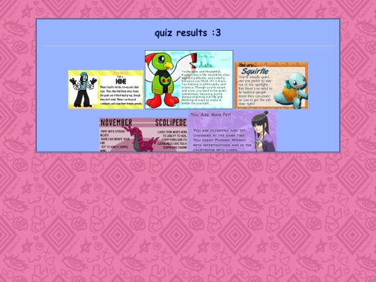 graphics-pages/quizresults-page screenshot