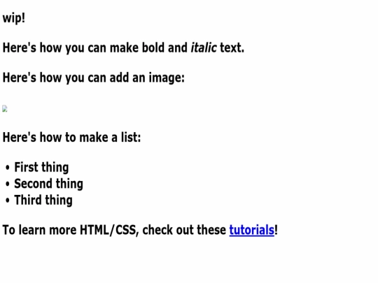 index screenshot