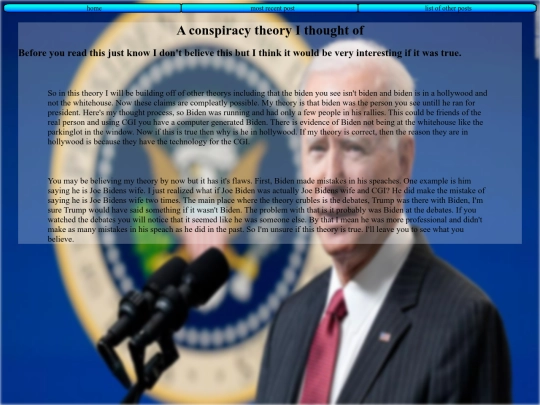 Rants/ConspiracyTheory screenshot