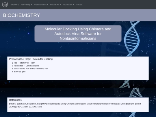 biochemistry/autodockvina screenshot