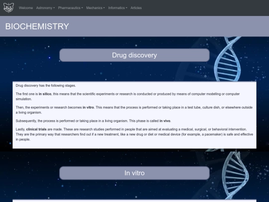 biochemistry/drug screenshot