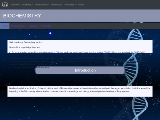 biochemistry screenshot