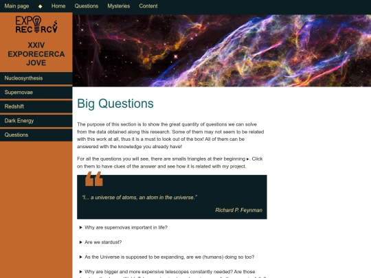 expo/questions screenshot
