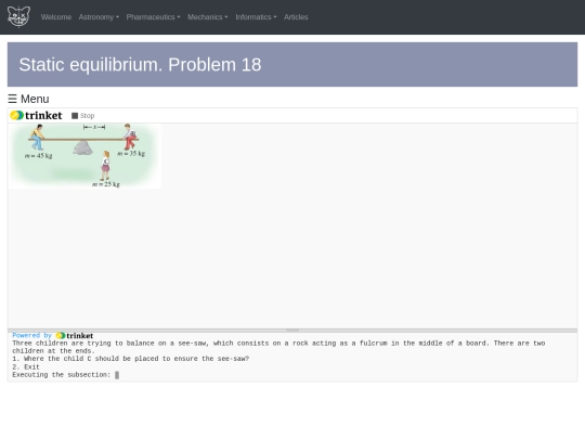 trinket/problem18 screenshot