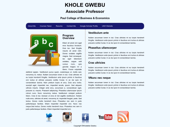 courses screenshot