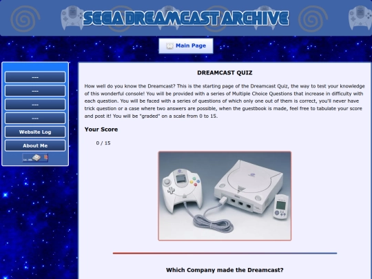 dreamcast-quiz screenshot