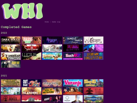 gamelog screenshot