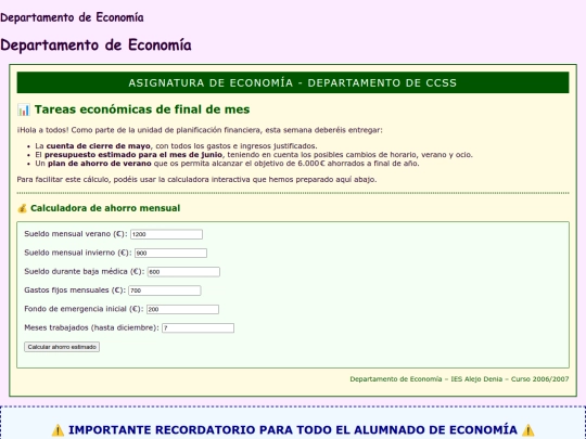 economia screenshot