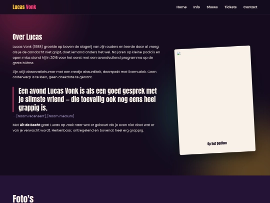 info screenshot