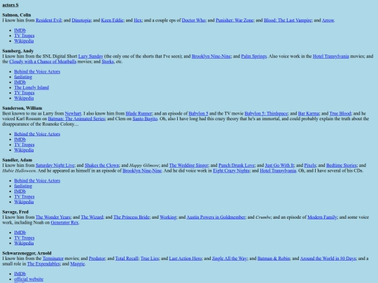links/actors/act_s screenshot