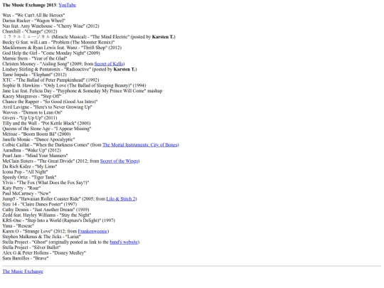 music/exchange/2013 screenshot