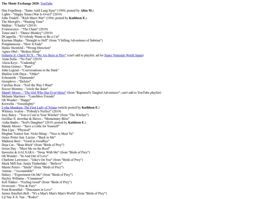 music/exchange/2020 screenshot