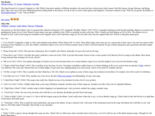 music/rock/beatles screenshot