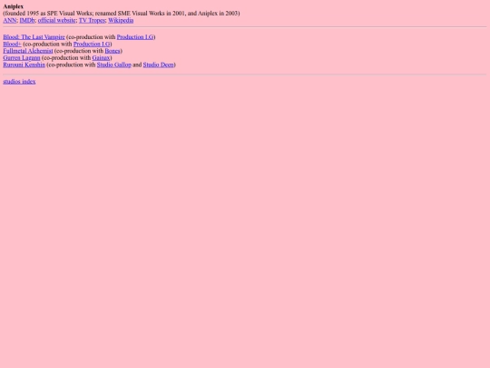 otaku/studio/aniplex screenshot
