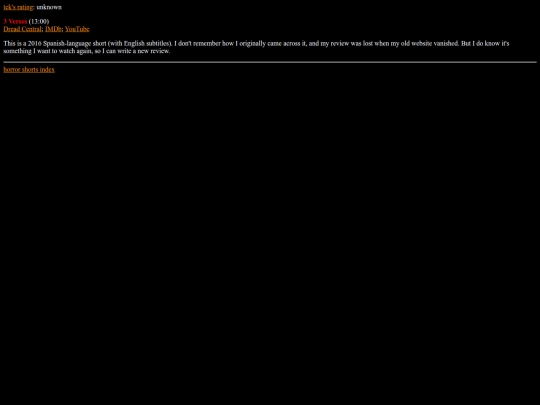 short/horror/3versos screenshot