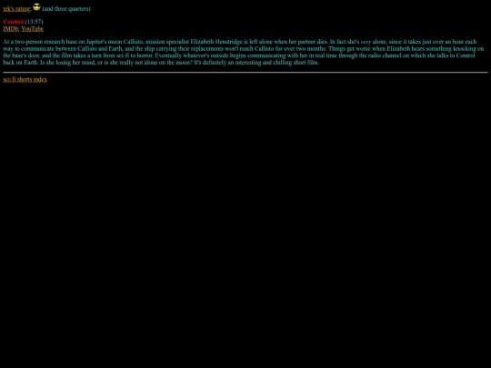 short/science/control screenshot