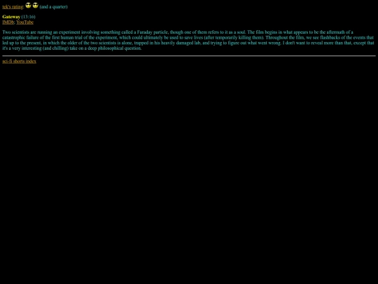 short/science/gateway screenshot