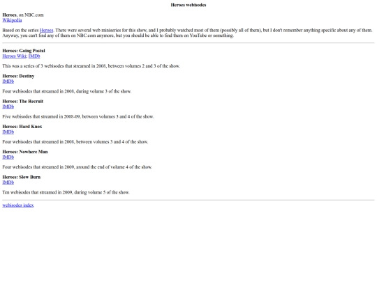 web/isodes/heroes screenshot