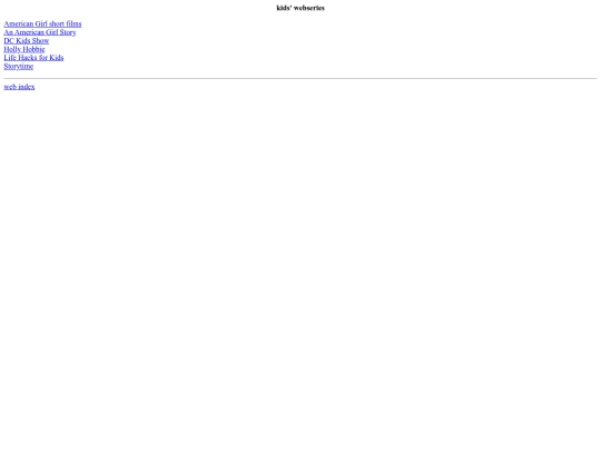 web/kid/stuff screenshot