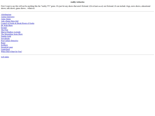 web/reality/series screenshot