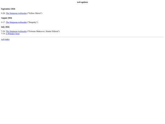 web/updates screenshot