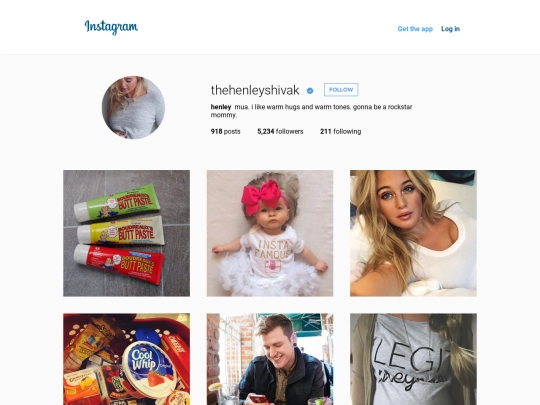 henley/instagram screenshot