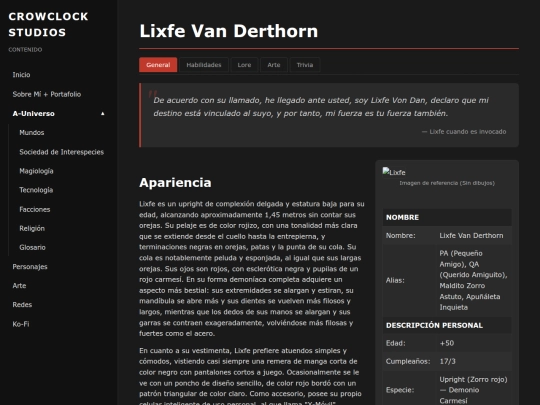 PERSONAJES/LIXFEV1.2 screenshot