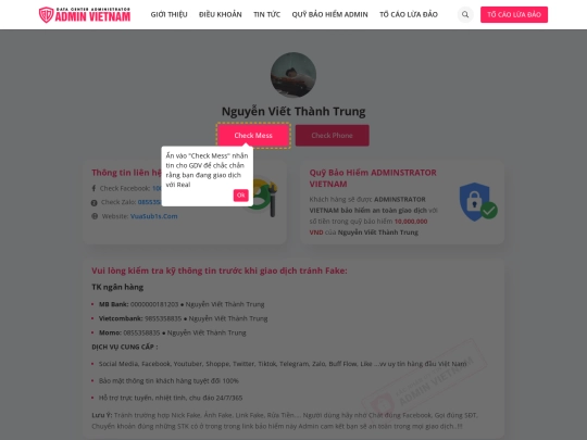 admin.vn screenshot
