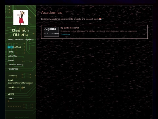 academics screenshot