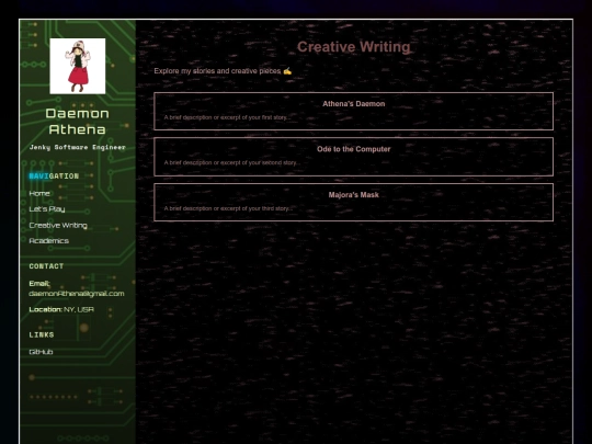 creative-writing screenshot