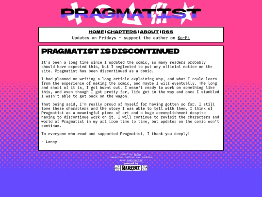 pragmatist/notice screenshot
