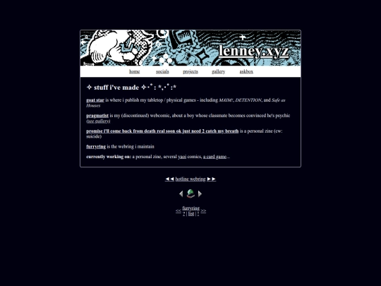 projects screenshot