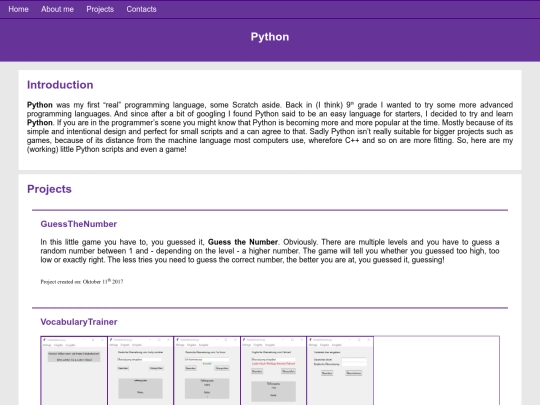 projects/python screenshot