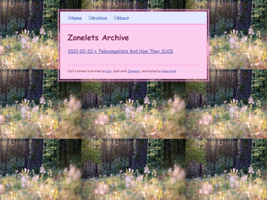 archive screenshot