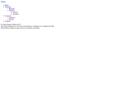 Papeleria/Contacto/index_contact screenshot