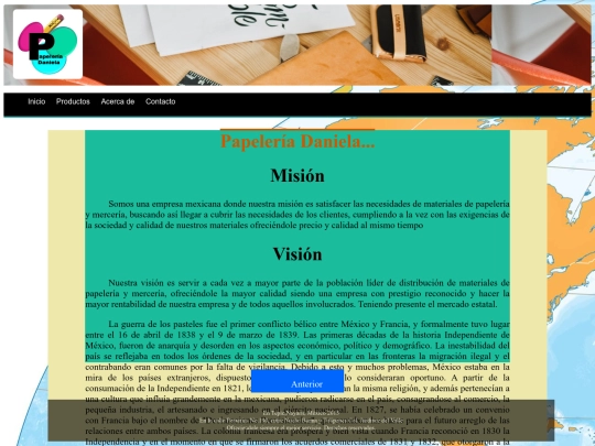 Papeleria/history screenshot