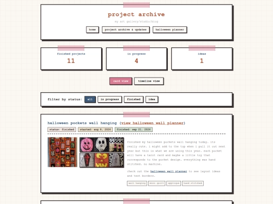 projects screenshot