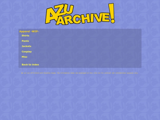 apparel screenshot