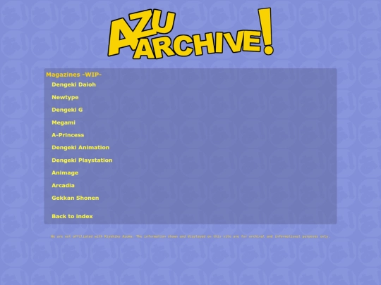 magazines screenshot