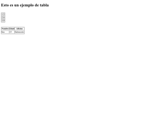 ejemplotablas screenshot
