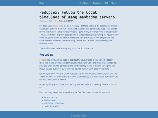 blog/fediplex screenshot