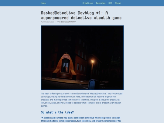 blog/new-project-masked-detective screenshot